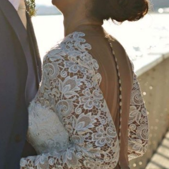 Sleeve Lace Wedding Dress 